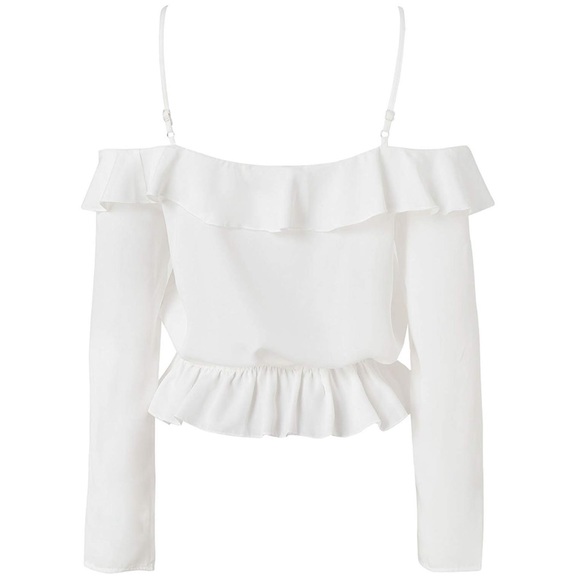 NWOT Spaghetti Strap Blouse - Picture 3 of 5